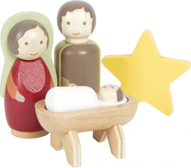 Petite Crèche de Noël en Bois