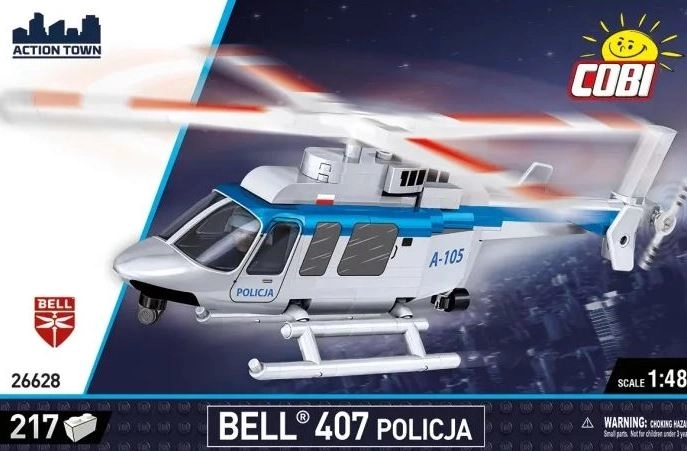 Cobi set de construction Bell 407 Police – hélicoptère civil 1:48