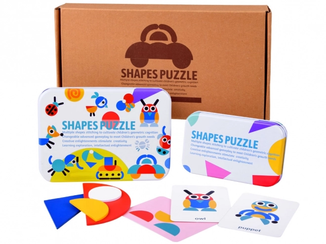 Puzzle en bois Montessori Tangram