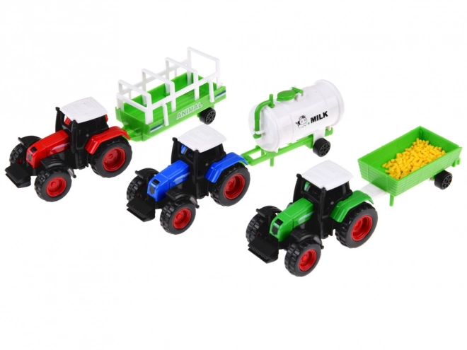 Mega grande ferme avec tracteurs et animaux