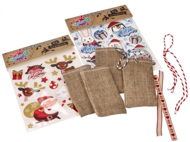 Timbres Bonhomme de neige d'hiver petit feuillet