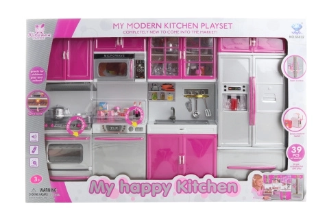 Ensemble de cuisine pour poupées à piles