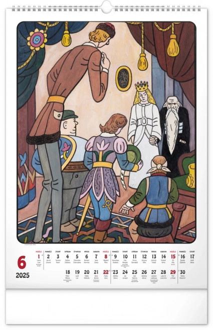 Calendrier mural Josef Lada 2025, 33 × 46 cm