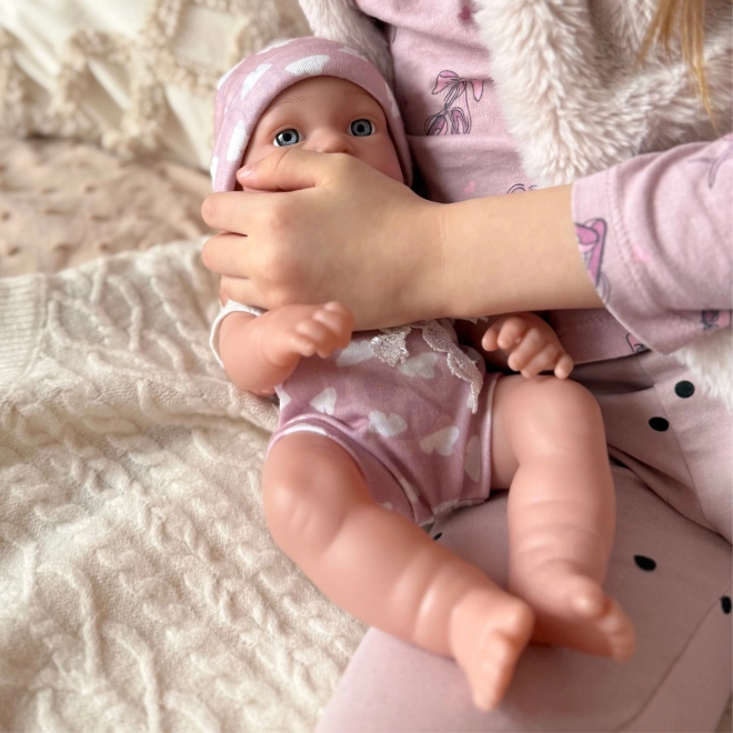 woopie royal adorable bébé en tenue rose 36 cm