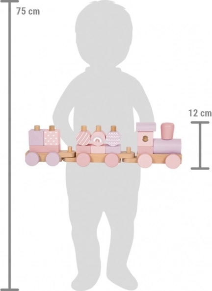 Petit train en bois rose Small Foot