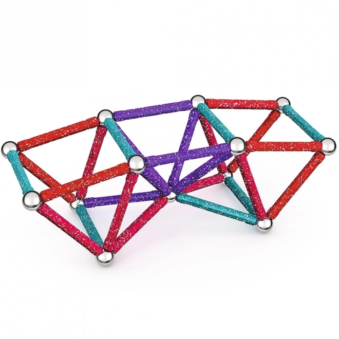 Jeu de construction magnétique GEOMAG Glitter 60 pièces