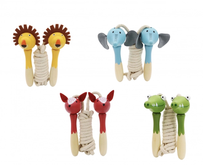 Corde à sauter animal en bois 210 cm
