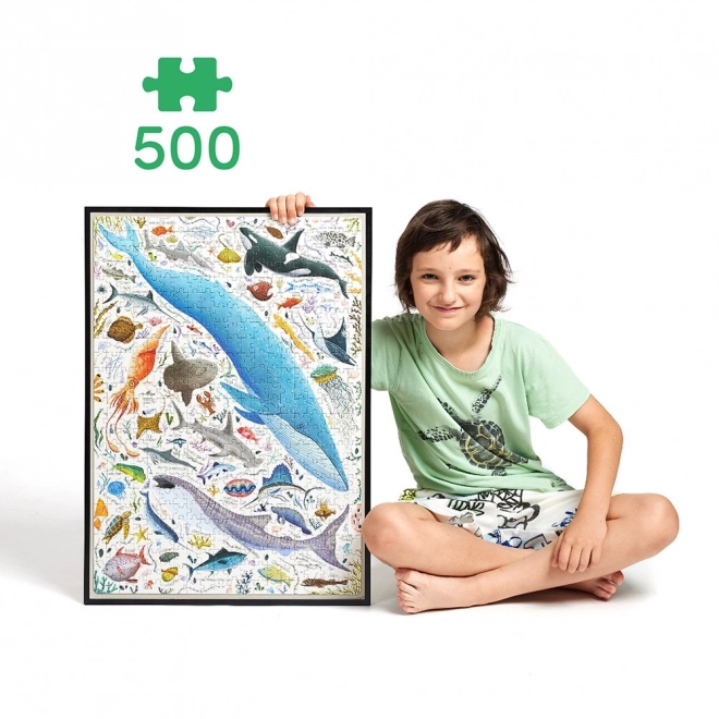 Puzzle Puzzlove Poissons et créatures aquatiques 500 pièces