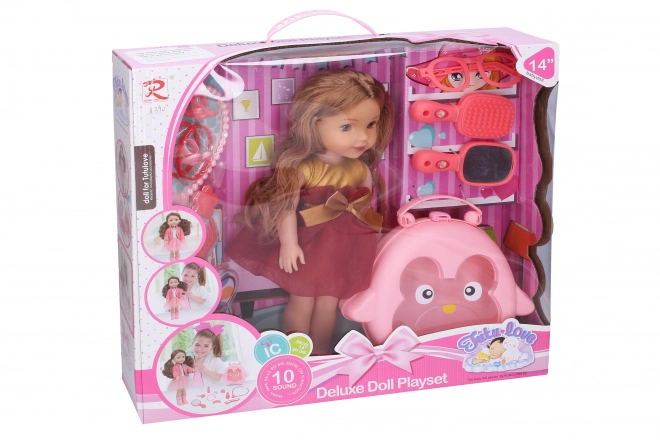 Poupée avec accessoires Taille 35cm
