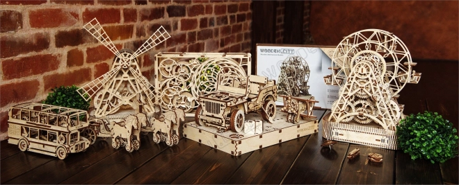 WOODEN CITY Puzzle 3D Moulin 222 pièces