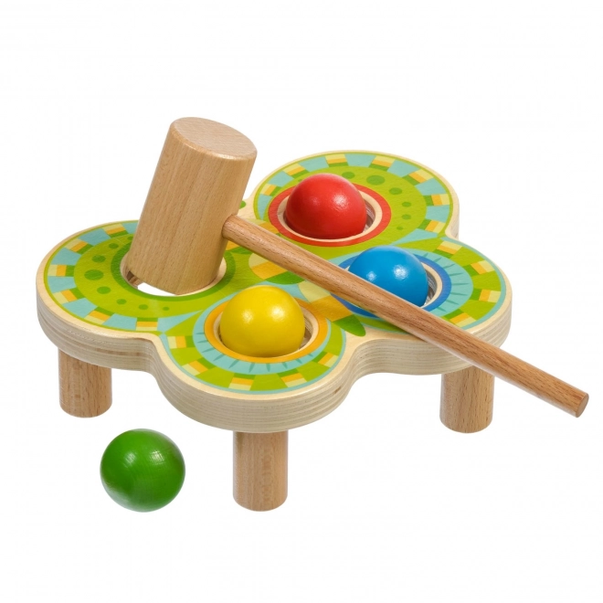 Lucy & Leo Papillon - marteau en bois 4 boules