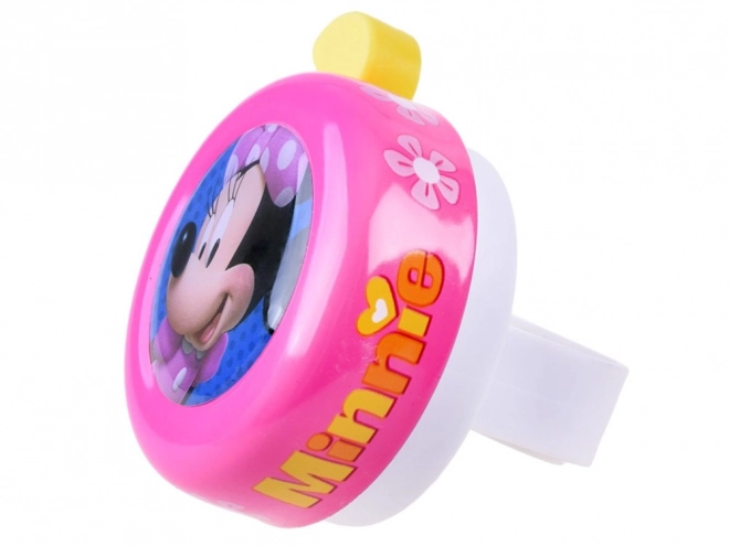 Sonnette de vélo rose avec Minnie