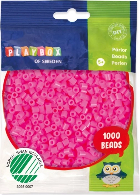 PLAYBOX Perles à repasser - roses 1000pcs