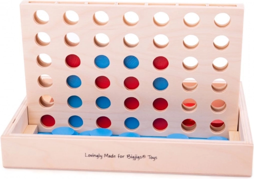Jeu stratégique en bois Puissance 4 BIGJIGS TOYS