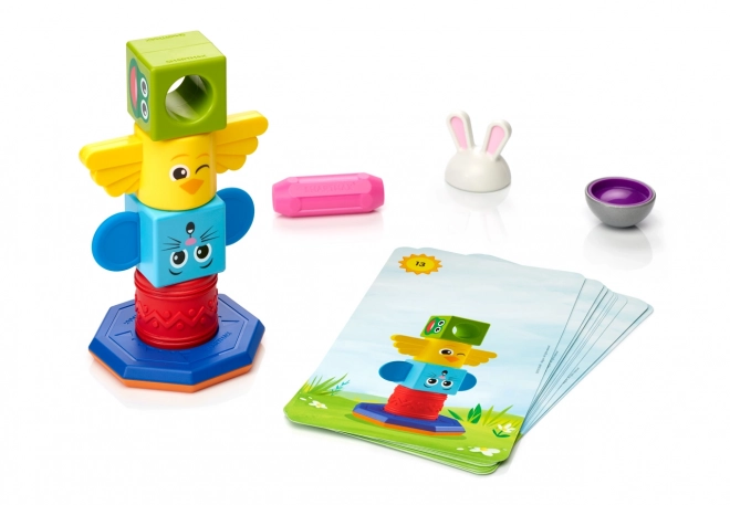 Kit de construction magnétique SmartMax Mon premier totem - 8 pièces