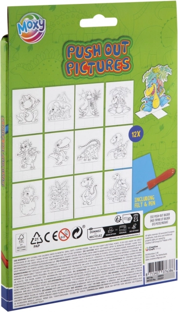 Ensemble créatif d'images perforées