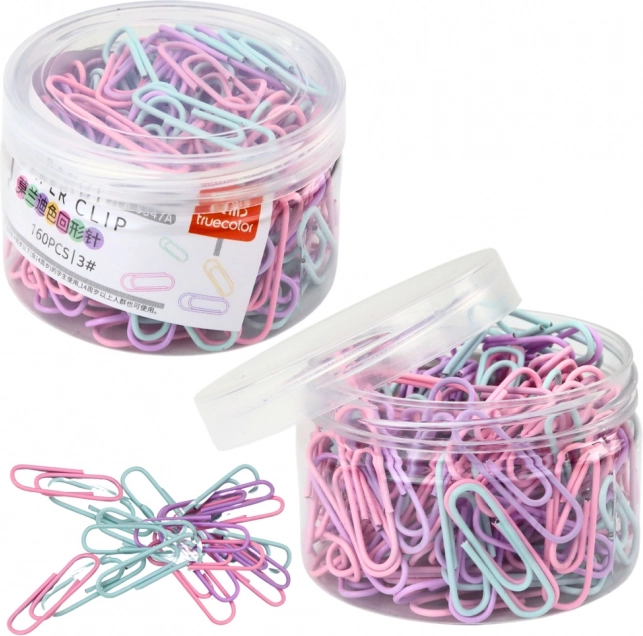 Agrafes colorées pour papier en boîte 160 pcs