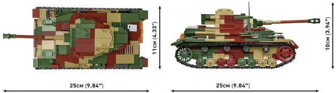 Kit WWII Panzerkampfwagen IV Ausf. G de 1107 pièces