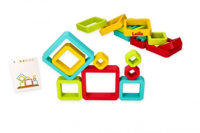 Lelin puzzle géométrique d'équilibre pour enfants
