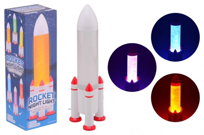 Lampe Fusée LED changeant de couleurs