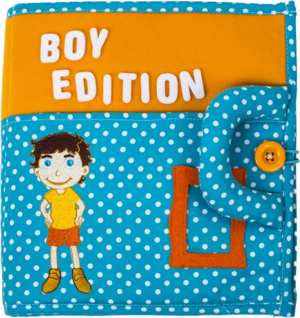 Livre interactif pour enfants Quiet Book, Garçon