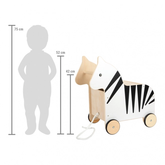 Boîte de rangement pour jouets Small foot «Zèbre Wildlife»