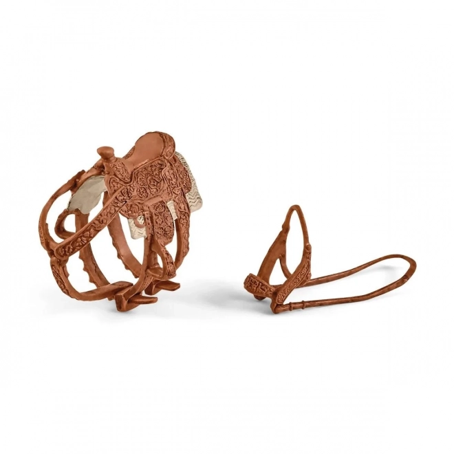 Ensemble de figurines Farm World Cowgirl et Course autour du baril