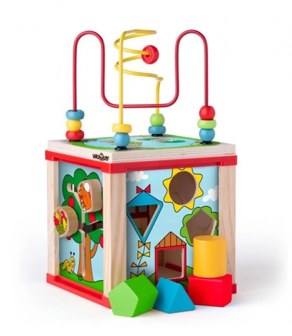 Cube d'activité petite maisonnette
