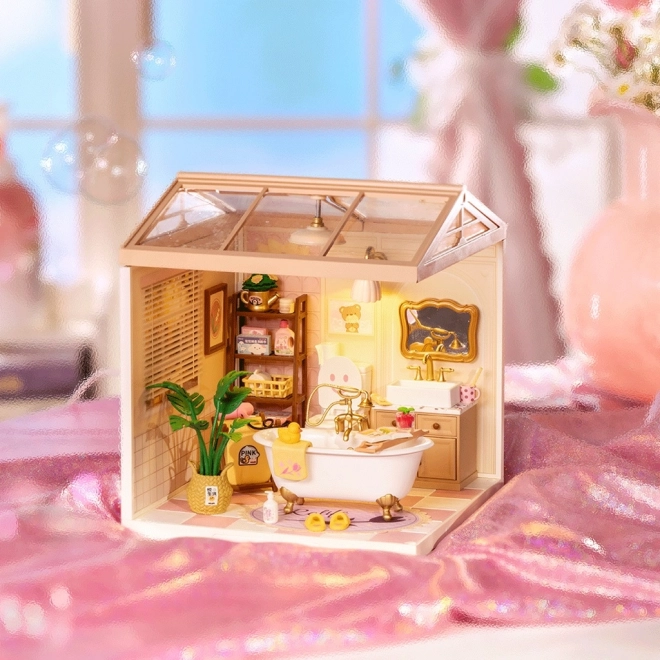 Maison miniature - salle de bain pour filles