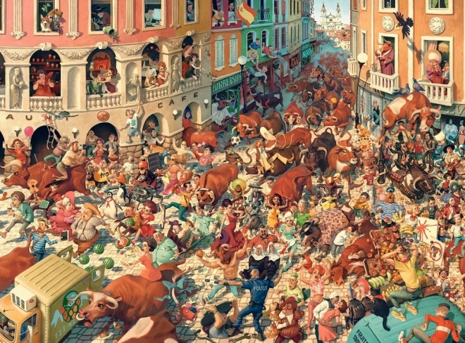 Puzzle 3000 pièces – Encierro à Pampelune