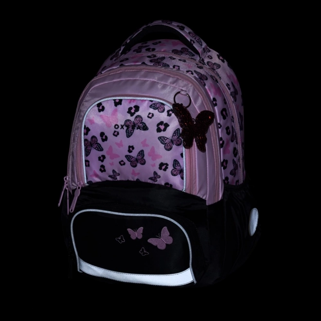 Sac à dos scolaire Butterfly pour enfants de 2e à 4e année