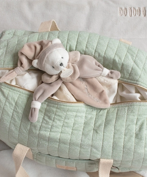 Doudou Set cadeau - ourson en peluche beige 24 cm