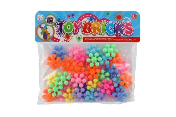 Jeu de construction coloré de fleurs pour enfants