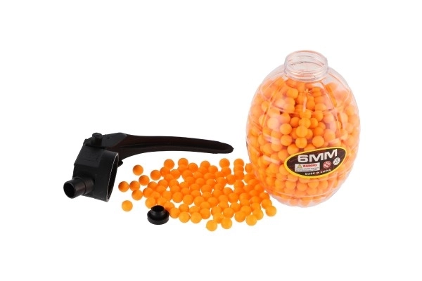 Billes pour pistolet 800pcs 6mm gomme 10cm en grenade 3 couleurs