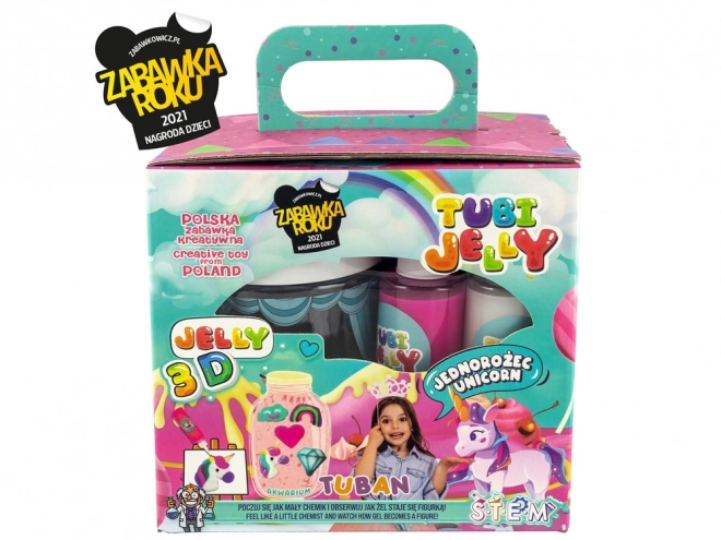 Kit créatif Tuban Tubi Jelly avec aquarium Licorne