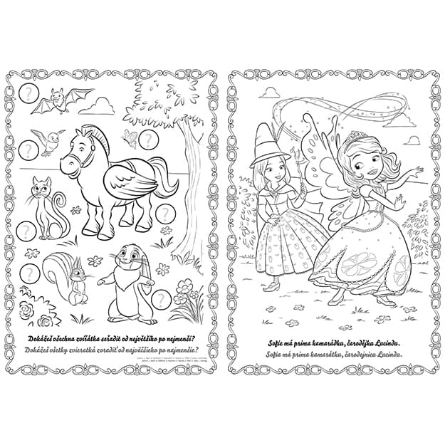 Livre de coloriage A4 Princesse Sofia