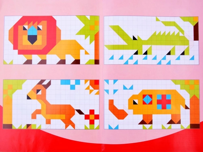 Mosaïque éducative - kit d'images à construire