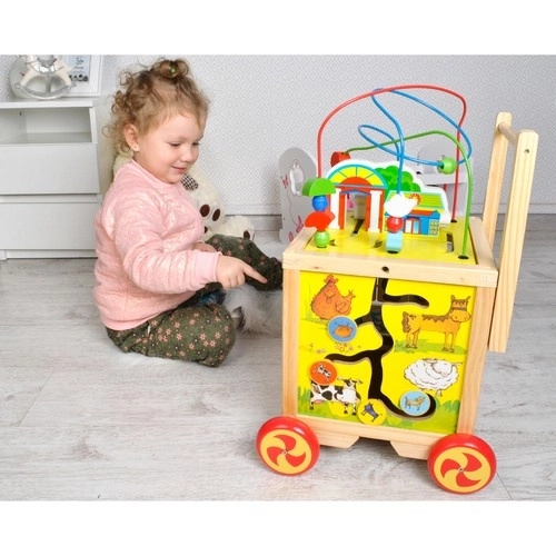 Chariot en bois pour enfants - 6 en 1