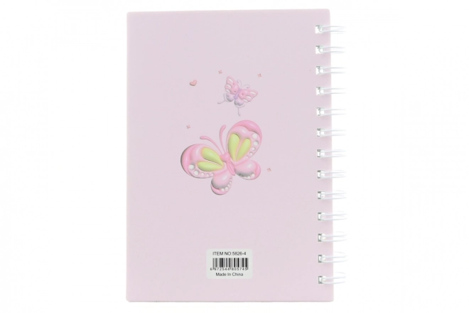 Carnet avec motif de papillons