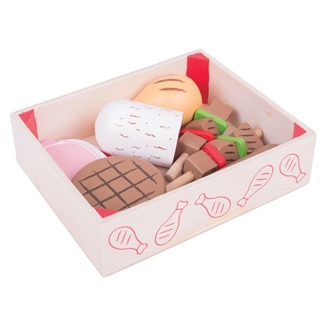 Bigjigs Toys Charcuteries en bois dans une boîte