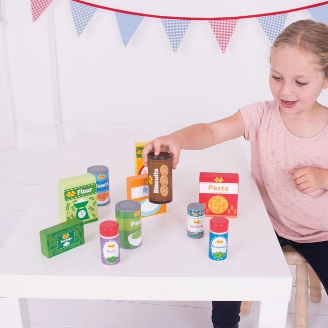 Set d'aliments non périssables Bigjigs Toys
