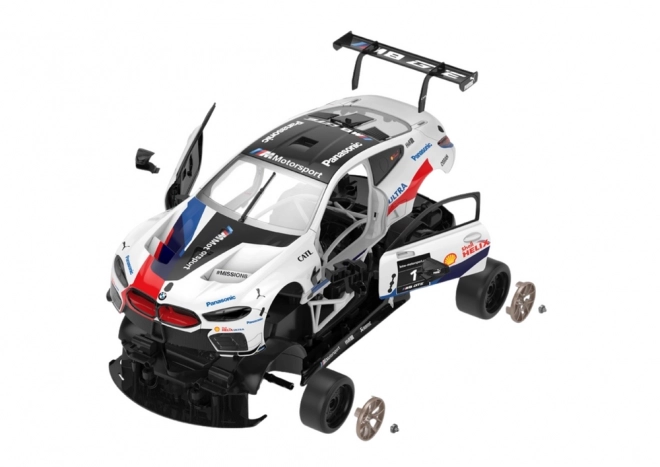 Rastar RC kit 1:18 BMW M8 GTE blanc 66 pièces