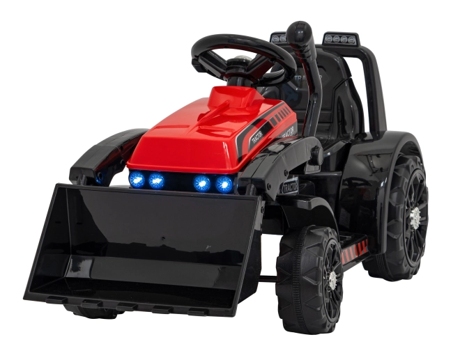 Tracteur électrique pour enfants avec lame – Rouge