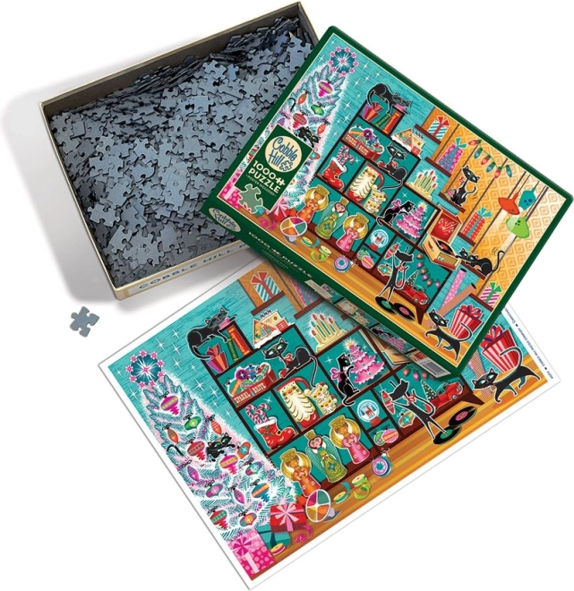 Puzzle Chats de Noël 1000 pièces