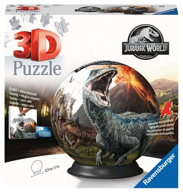 Puzzleball 3D Ravensburger Monde Jurassique 72 pièces