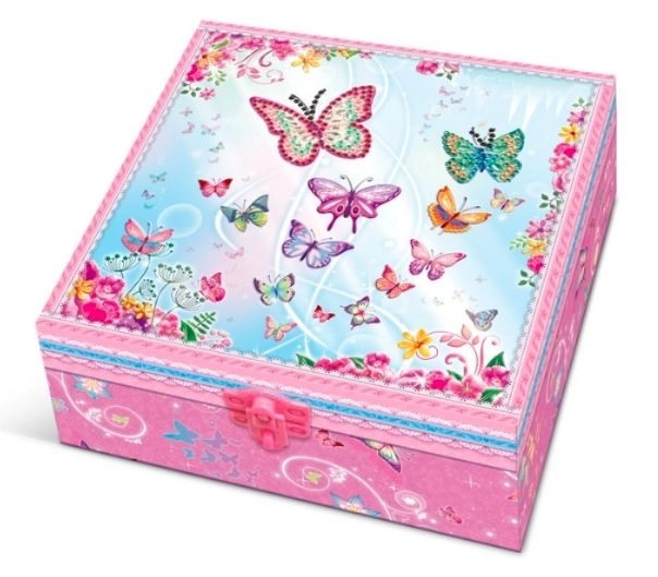 Coffret Pecoware avec tiroirs - Papillons