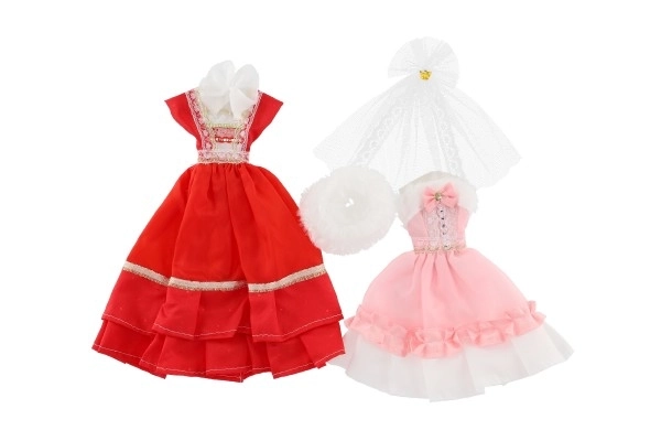 Vêtements avec accessoires pour poupées 2 pièces