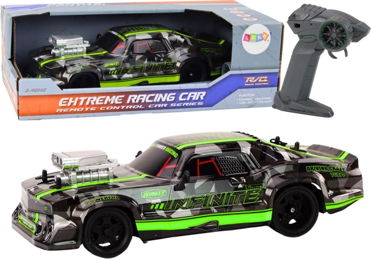 Voiture RC télécommandée 1:16 Roues de drift en caoutchouc vertes
