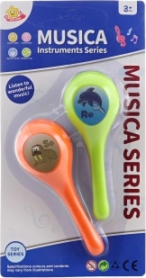 Maracas pour enfants avec animaux, 2 pièces