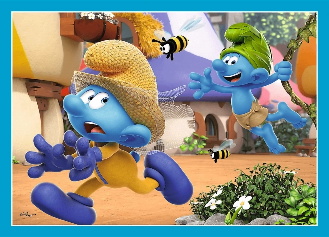 TREFL puzzle Village des Schtroumpfs 4 en 1